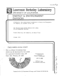 Cover page: THE PASSIVE SOLAR DESIGN PROCESS FOR A SMALL OFFICE/LABORATORY BUILDING