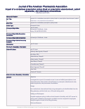 Cover page: Impact of a contactless prescription pickup kiosk on prescription abandonment, patient experience, and pharmacist consultations