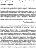 Cover page: Evaluating Habitat Manipulation as a Strategy for Rodent Control in Agricultural Ecosystems of Pothwar Region, Pakistan