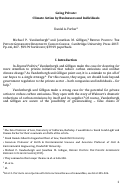 Cover page: Going Private: Climate Action by Businesses and Individuals