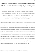 Cover page: Causes of Ocean Surface temperature Changes in Atlantic and Pacific Topical Cyclogenesis 
Regions