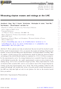 Cover page: Measuring slepton masses and mixings at the LHC