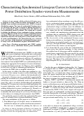 Cover page: Characterizing Synchronized Lissajous Curves to Scrutinize Power Distribution Synchro-waveform Measurements