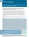 Cover page: Phase 0 and window of opportunity clinical trial design in neuro-oncology: a RANO review