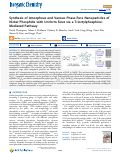 Cover page: Synthesis of Amorphous and Various Phase-Pure Nanoparticles of Nickel Phosphide with Uniform Sizes via a Trioctylphosphine-Mediated Pathway.