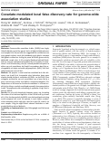 Cover page: Covariate-modulated local false discovery rate for genome-wide association studies