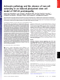 Cover page: Astrocyte pathology and the absence of non-cell autonomy in an induced pluripotent stem cell model of TDP-43 proteinopathy