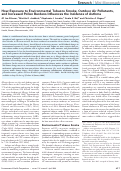 Cover page: How Exposure to Environmental Tobacco Smoke, Outdoor Air Pollutants, and Increased Pollen Burdens Influences the Incidence of Asthma