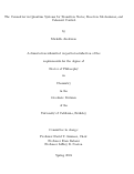 Cover page: The Committor in Quantum Systems for Transition States, Reaction Mechanisms, and Coherent Control