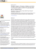 Cover page: Multiple origins of downy mildews and mito-nuclear discordance within the paraphyletic genus Phytophthora