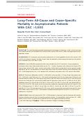 Cover page: Long-Term All-Cause and Cause-Specific Mortality in Asymptomatic Patients With CAC&nbsp;≥1,000 Results From the CAC Consortium