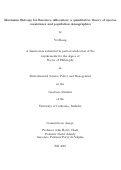 Cover page: Maximum Entropy for Resource Allocation: a quantitative theory of species coexistence and population demographics