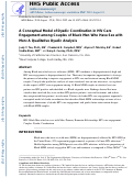 Cover page: A Conceptual Model of Dyadic Coordination in HIV Care Engagement Among Couples of Black Men Who Have Sex with Men: A Qualitative Dyadic Analysis