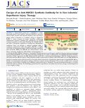 Cover page: Design of an Anti-HMGB1 Synthetic Antibody for In Vivo Ischemic/Reperfusion Injury Therapy