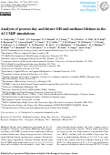 Cover page: Analysis of present day and future OH and methane lifetime in the ACCMIP simulations