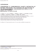 Cover page: Corrigendum to “Complementary synaptic distribution of enzymes responsible for synthesis and inactivation of the endocannabinoid 2-arachidonoylglycerol in the human hippocampus” [Neuroscience 174 (2011) 50–63]