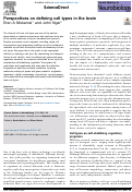 Cover page: Perspectives on defining cell types in the brain