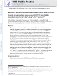 Cover page: Structure-function characterization of the human mitochondrial thiamin pyrophosphate transporter (hMTPPT; SLC25A19): Important roles for Ile33, Ser34, Asp37, His137 and Lys291