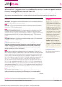 Cover page: Association of Congenital and Acquired Cardiovascular Conditions With COVID-19 Severity Among Pediatric Patients in the US