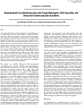 Cover page: Disseminated Coccidioidomycosis with Fungal Meningitis, CNS Vasculitis, and Recurrent Cerebrovascular Accidents