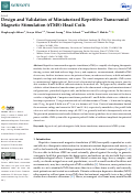 Cover page: Design and Validation of Miniaturized Repetitive Transcranial Magnetic Stimulation (rTMS) Head Coils.