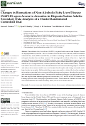 Cover page: Changes in Biomarkers of Non-Alcoholic Fatty Liver Disease (NAFLD) upon Access to Avocados in Hispanic/Latino Adults: Secondary Data Analysis of a Cluster Randomized Controlled Trial