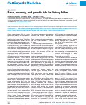 Cover page: Race, ancestry, and genetic risk for kidney failure