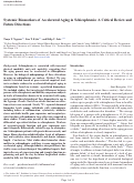 Cover page: Systemic Biomarkers of Accelerated Aging in Schizophrenia: A Critical Review and Future Directions.