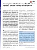 Cover page: Increasing intracellular trehalose is sufficient to confer desiccation tolerance to Saccharomyces cerevisiae