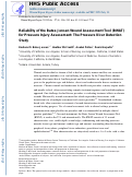 Cover page: Reliability of the Bates‐Jensen wound assessment tool for pressure injury assessment: The pressure ulcer detection study