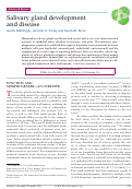 Cover page: Salivary gland development and disease