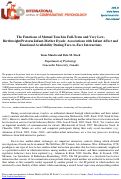 Cover page: The functions of mutual touch in full-term and very low-birthweight/preterm infant-mother dyads: Associations with infant affect and emotional availability during face-to-face interactions