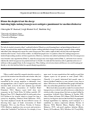 Cover page: Blame the shepherd not the sheep: Imitating higher-ranking transgressors mitigates punishment for unethical behavior