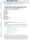 Cover page: Genetically regulated multi-omics study for symptom clusters of posttraumatic stress disorder highlights pleiotropy with hematologic and cardio-metabolic traits