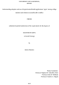 Cover page: Understanding adoption and use of digital mental health applications “apps” among college students and relation to mental health variables