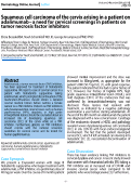 Cover page: Squamous cell carcinoma of the cervix arising in a patient on adalimumab � a need for cervical screenings in patients on tumor necrosis factor inhibitors