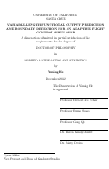 Cover page: Variable-length Functional Output Prediction and Boundary Detection for an Adaptive Flight Control Simulator