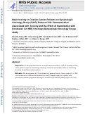 Cover page: Neurotoxicity in ovarian cancer patients on Gynecologic Oncology Group (GOG) protocol 218: Characteristics associated with toxicity and the effect of substitution with docetaxel: An NRG Oncology/Gynecologic Oncology Group study