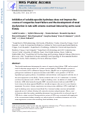 Cover page: Inhibition of soluble epoxide hydrolase does not improve the course of congestive heart failure and the development of renal dysfunction in rats with volume overload induced by aorto-caval fistula.