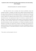 Cover page: Asymmetric Effects of Favorable and Unfavorable Information on Decision Making Under Ambiguity