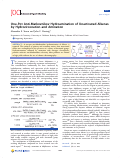 Cover page: One-Pot Anti-Markovnikov Hydroamination of Unactivated Alkenes by Hydrozirconation and Amination