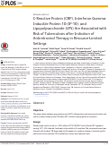 Cover page: C-Reactive Protein (CRP), Interferon Gamma-Inducible Protein 10 (IP-10), and Lipopolysaccharide (LPS) Are Associated with Risk of Tuberculosis after Initiation of Antiretroviral Therapy in Resource-Limited Settings