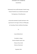 Cover page: Posttraumatic Stress and Posttraumatic Growth Among Female Victim/Survivors of Adult Sexual Assault: The Importance of Social Reactions