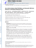 Cover page: Association between atrial fibrillation and volumetric magnetic resonance imaging brain measures: Framingham Offspring Study