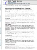 Cover page: Interactions of early adversity with stress-related gene polymorphisms impact regional brain structure in females