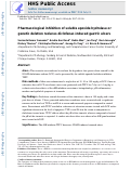 Cover page: Pharmacological inhibition of soluble epoxide hydrolase or genetic deletion reduces diclofenac-induced gastric ulcers