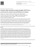 Cover page: Genome-wide association study identifies WNT7B as a novel locus for central corneal thickness in Latinos