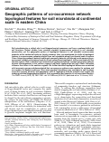 Cover page: Geographic patterns of co-occurrence network topological features for soil microbiota at continental scale in eastern China