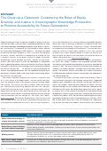 Cover page: The Ocean as a Classroom: Considering the Roles of Equity, Diversity, and Justice in Oceanographic Knowledge Production to Promote Accessibility for Future Generations