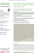 Cover page: Decision-making by a soaring bird: time, energy and risk considerations at different spatio-temporal scales